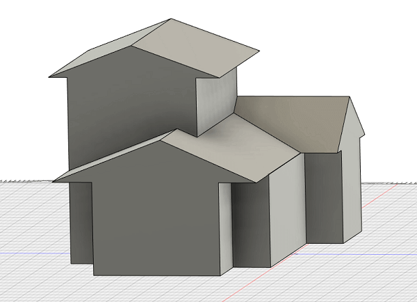 木造家屋の3DCADイメージ