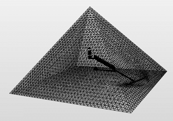 ピラミッドの構造解析のためメッシュを作成