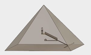 ピラミッドの重力拡散の間の効果をCAEで科学する